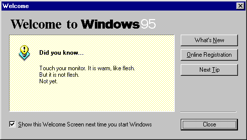 Welcome to Windows